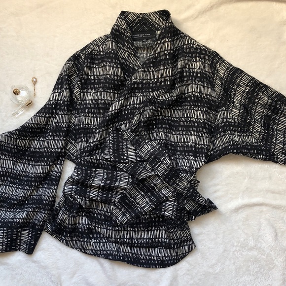 Jones New York 100% silk wrap shirt - Picture 5 of 5